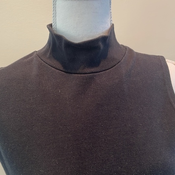 Mix It Black Mock Neck Top - Picture 2 of 5